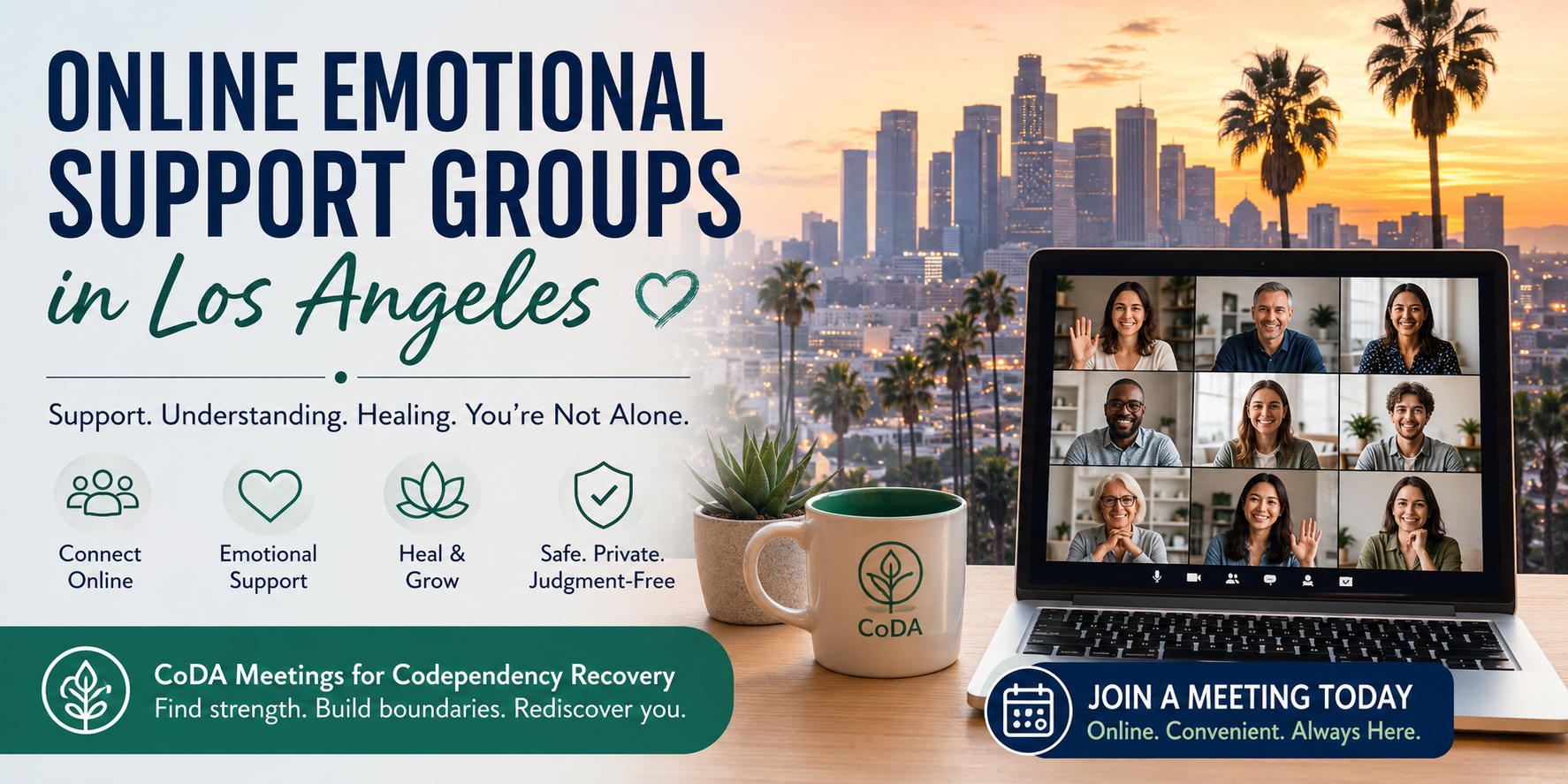 Online Emotional Support Groups in Los Angeles
